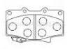 Bremsbelagsatz, Scheibenbremse Brake Pad:04465-60020