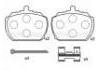 Bremsbelagsatz, Scheibenbremse Brake Pad:20364