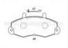 Bremsbelagsatz, Scheibenbremse Brake Pad:140896-203